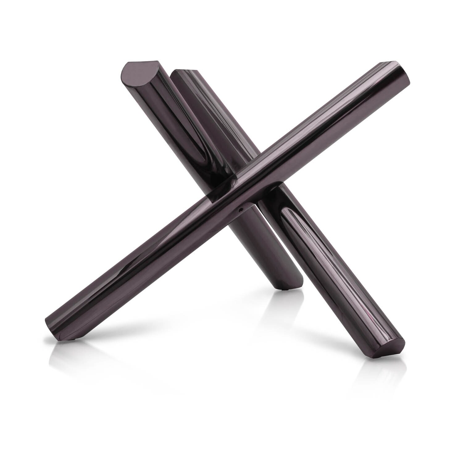 Gregory Black Stainless Steel Dining Table Base