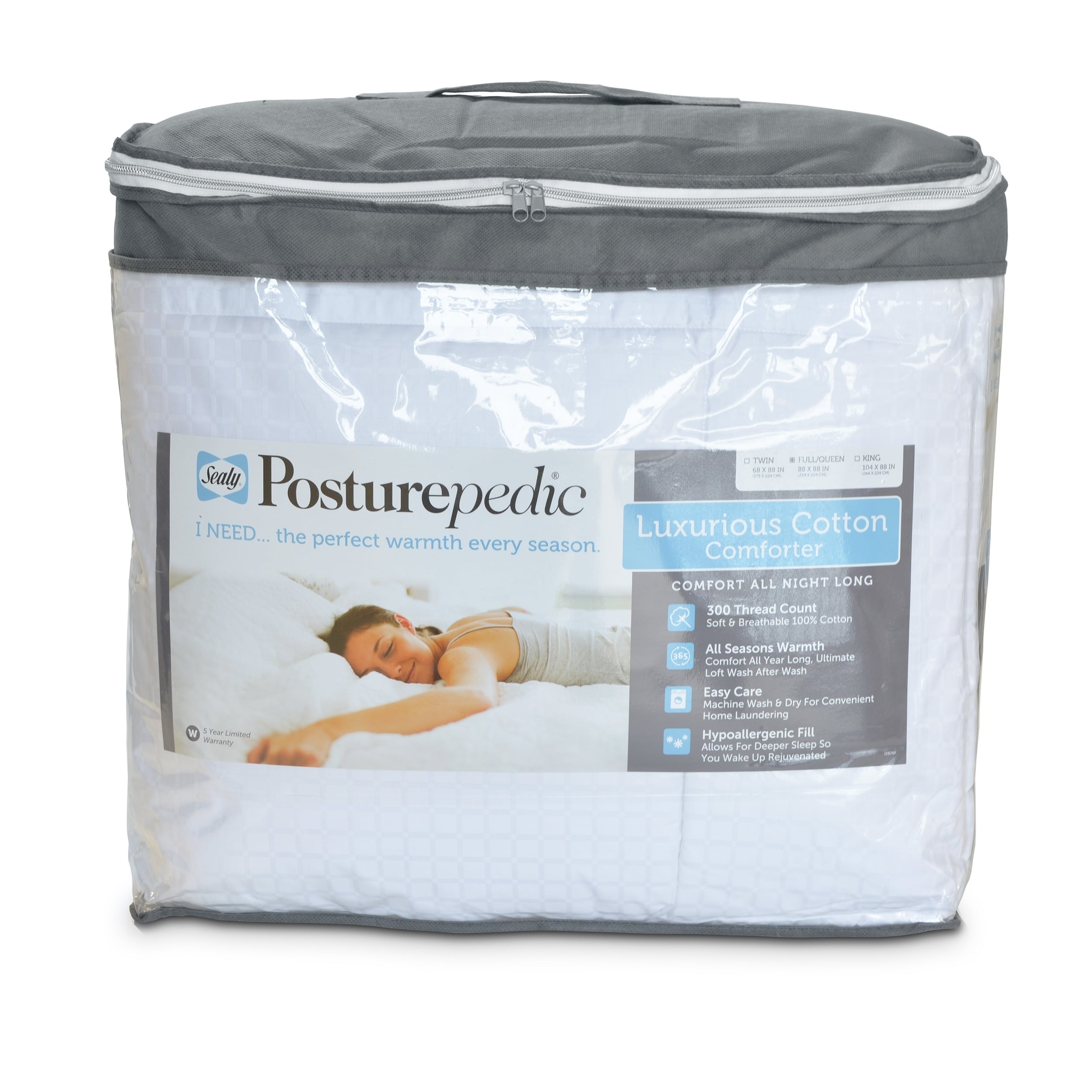 sealy posturepedic down alternative comforter