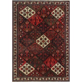 Noori Rug Semi-antique Bukhtiari Hedayat Red Black Rug - 7'1 X 10'0 