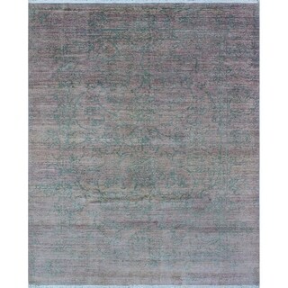 Noori Rug Fine Galaxy Sauda Purple Green Rug - 8'1 X 9'9 - Bed Bath 