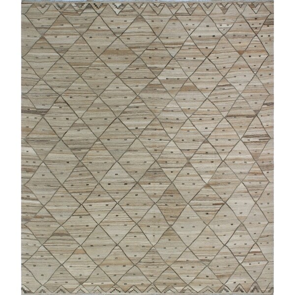 Noori Rug Winchester Kilim Darcey Beige/Brown Rug - 8'7 x 9'10