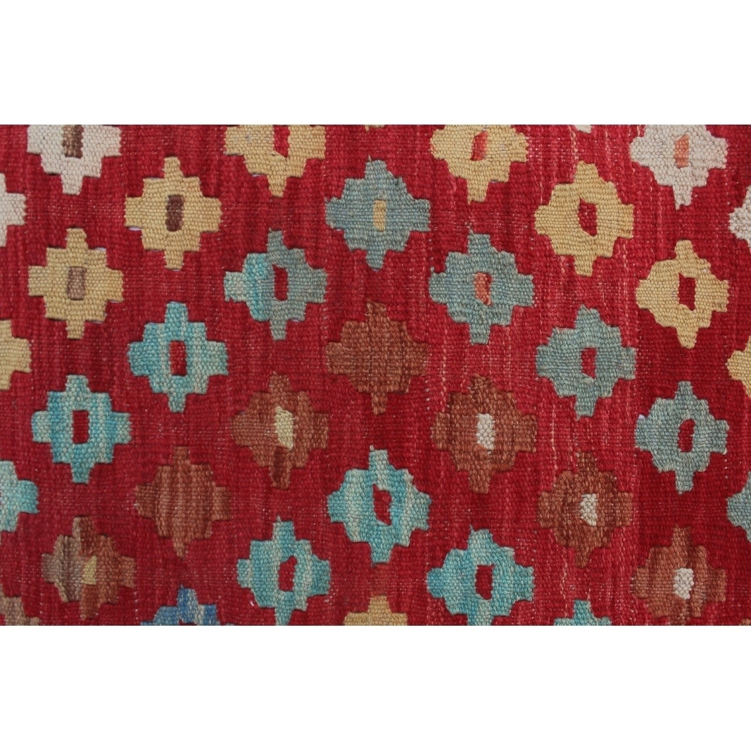 Noori Rug Sangat Kilim Lawley Handmade Area Rug 8'3 x 11'5 Beige/Red 