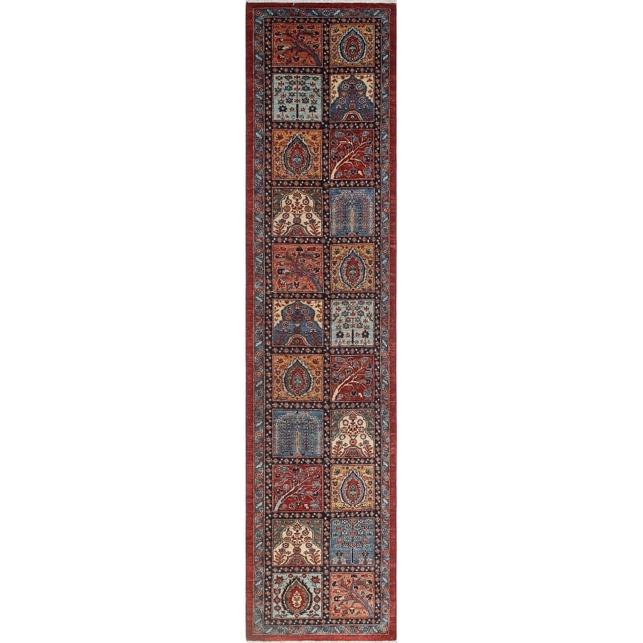 Noori Rug Khurgeen Deborah Red/Blue Runner - 2'11 x 12'7