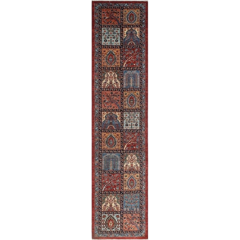 Noori Rug Khurgeen Deborah Red/Blue Runner - 2'11 x 12'7