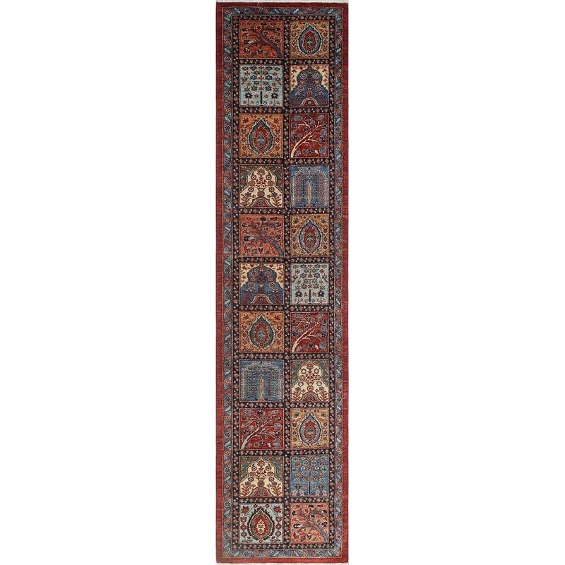 Noori Rug Khurgeen Deborah Red/Blue Runner - 2'11 x 12'7