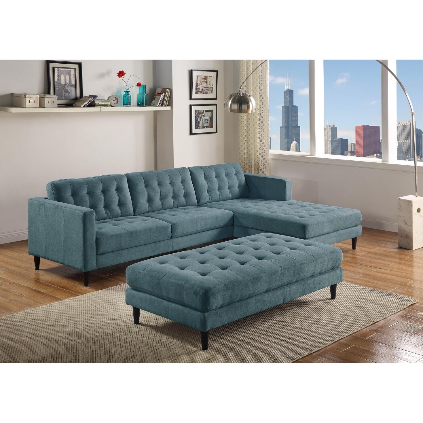 Lyke Home Leila Denim Sectional 20992045 Lyke Home Leila Denim Sectional