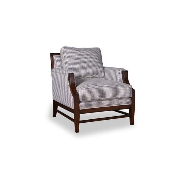A R T Furniture Bristol Linen Accent Chair With Tapered Wood Bristol Linen Accent Chair