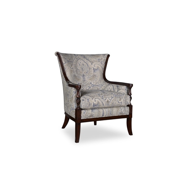 A R T Furniture Bristol Linen Carved Wood Accent Chair On A R T Furniture Bristol Linen Carved Wood Accent Chair