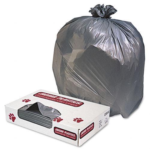 Jaguar Plastics 1.3 millimeter 60 Gallon Grey Commercial Can Liners