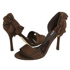 rsvp Rhea Brown Satin Sandals