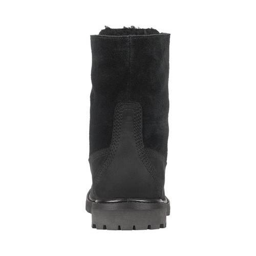 timberland black teddy fleece boots