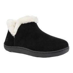 womens black bootie slippers