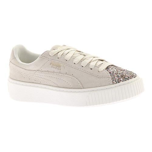 Women's PUMA Suede Platform Sneaker Marshmallow/Metallic Gold Crushed Gem Women's PUMA Suede Platform Sneaker Marshmallow/Metallic Gold Crushed Gem