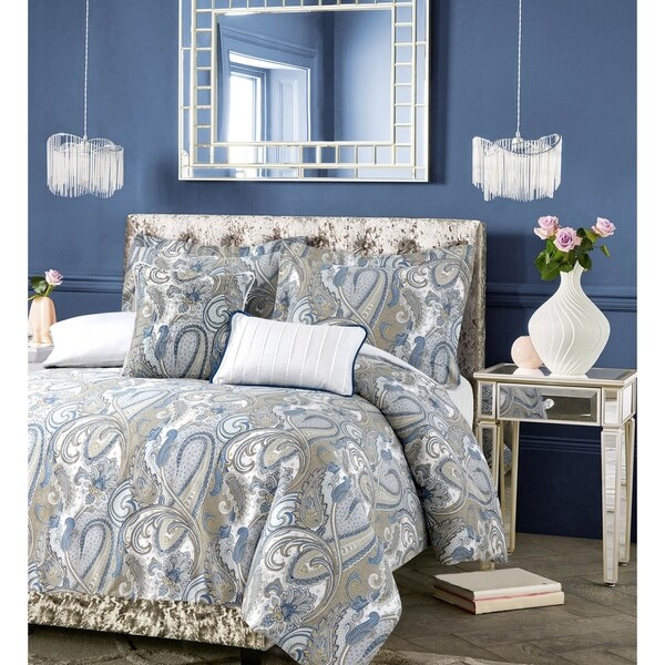 Paisley Park 300 Thread Count Cotton Oversized Printed Duvet Cover Set