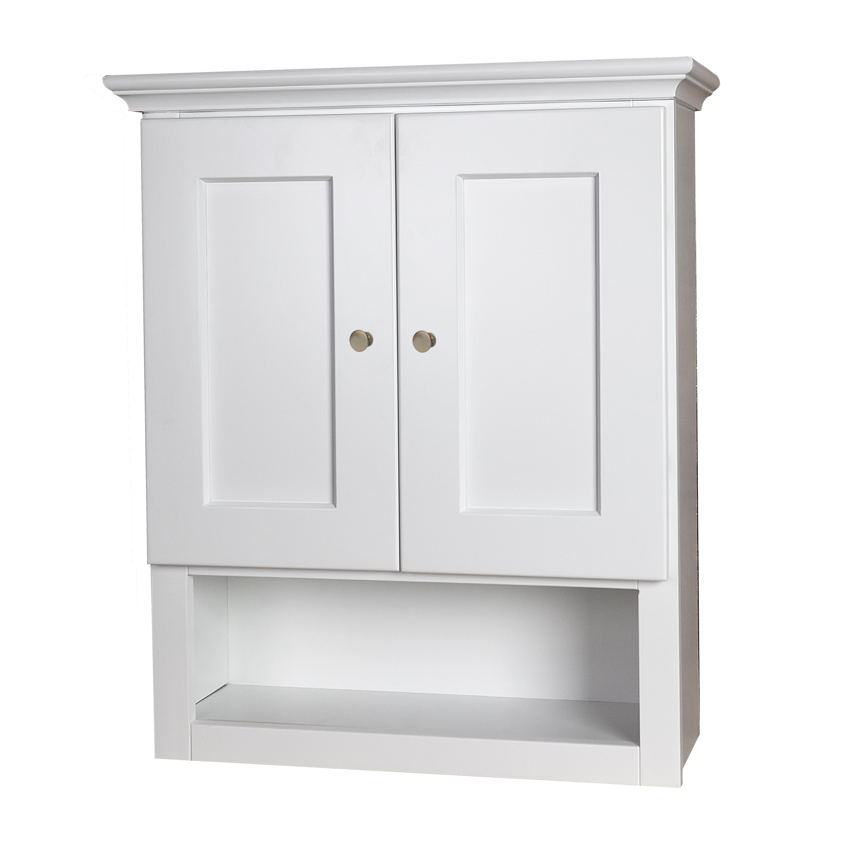 Shop White Shaker Bathroom Wall Cabinet On Sale Overstock 21010187