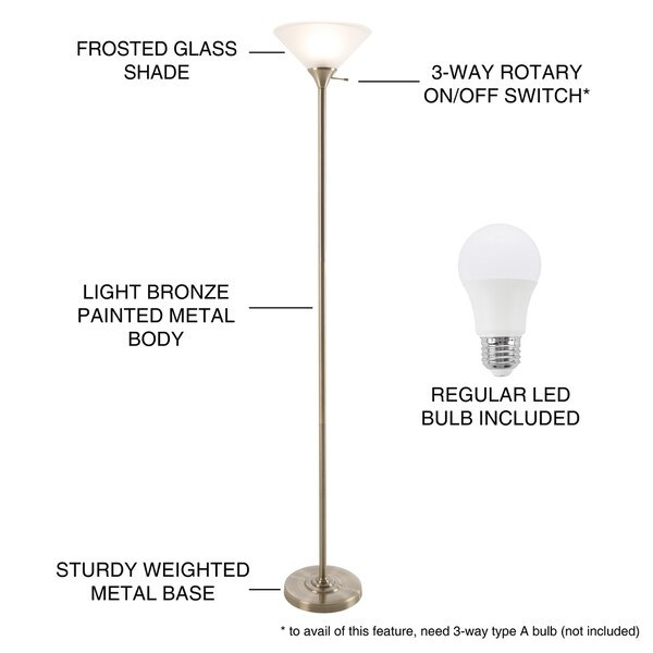 torchiere floor lamp bulb