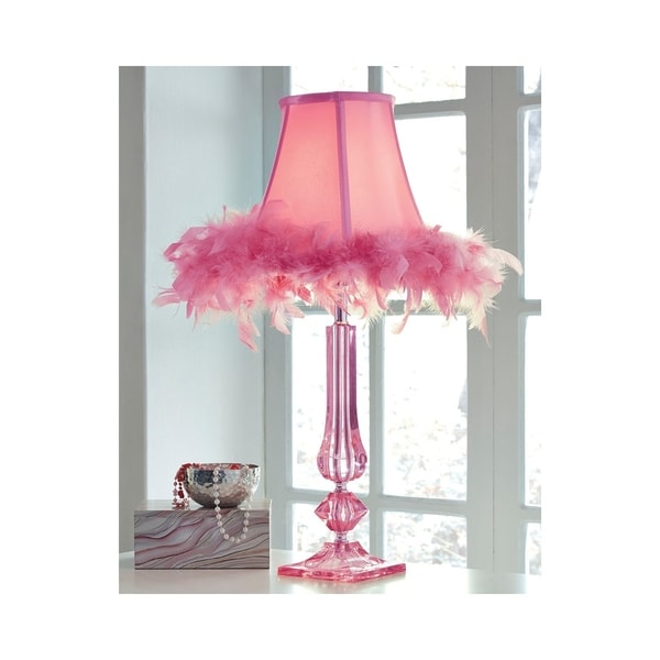 feather side lamp