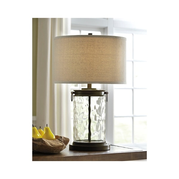 Tailynn Clear and Bronze 26 Inch Table Lamp