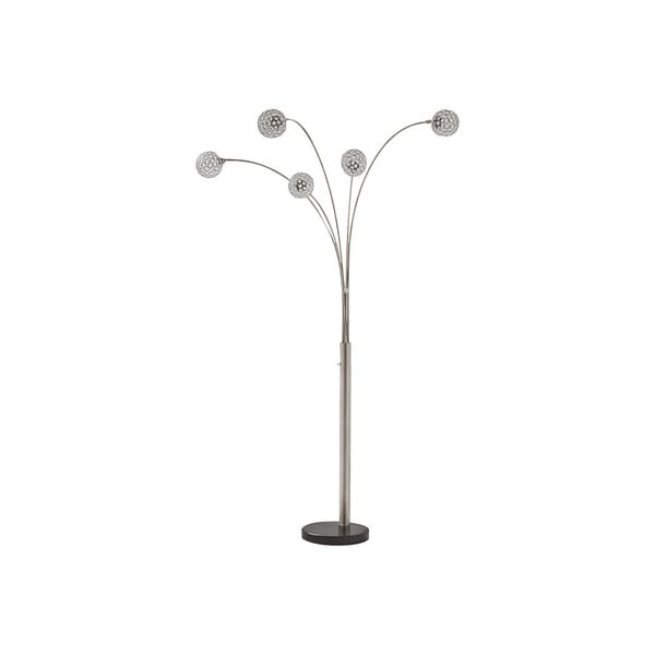 Shop Winter Silver Finish 95 Inch Arc Floor Lamp - On Sale ...