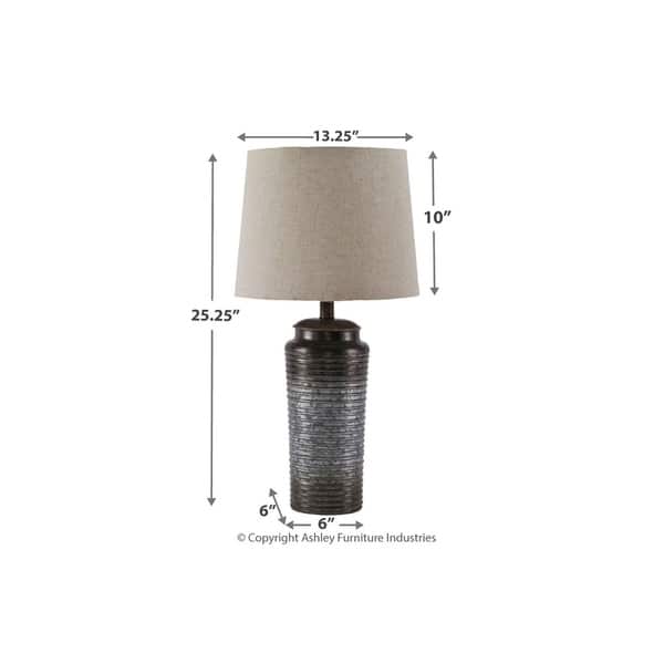 Norbert Table Lamp Pair - Gray 25.25 Norbert Table Lamp Pair - Gray 25.25