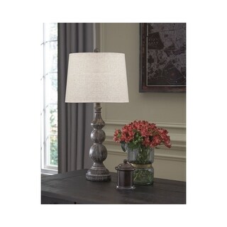 Mair Antique Black 29-Inch Table Lamp - Set of 2