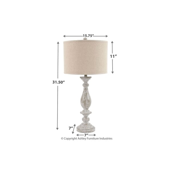 White washed table sales lamps