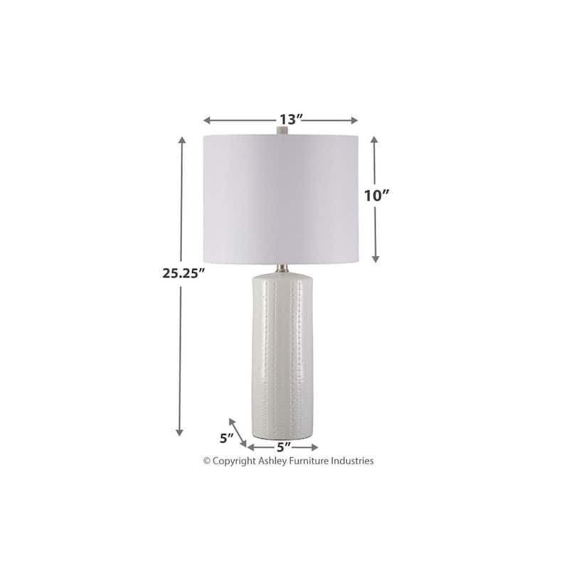 Steuben White 25 Inch Table Lamps - Set of 2