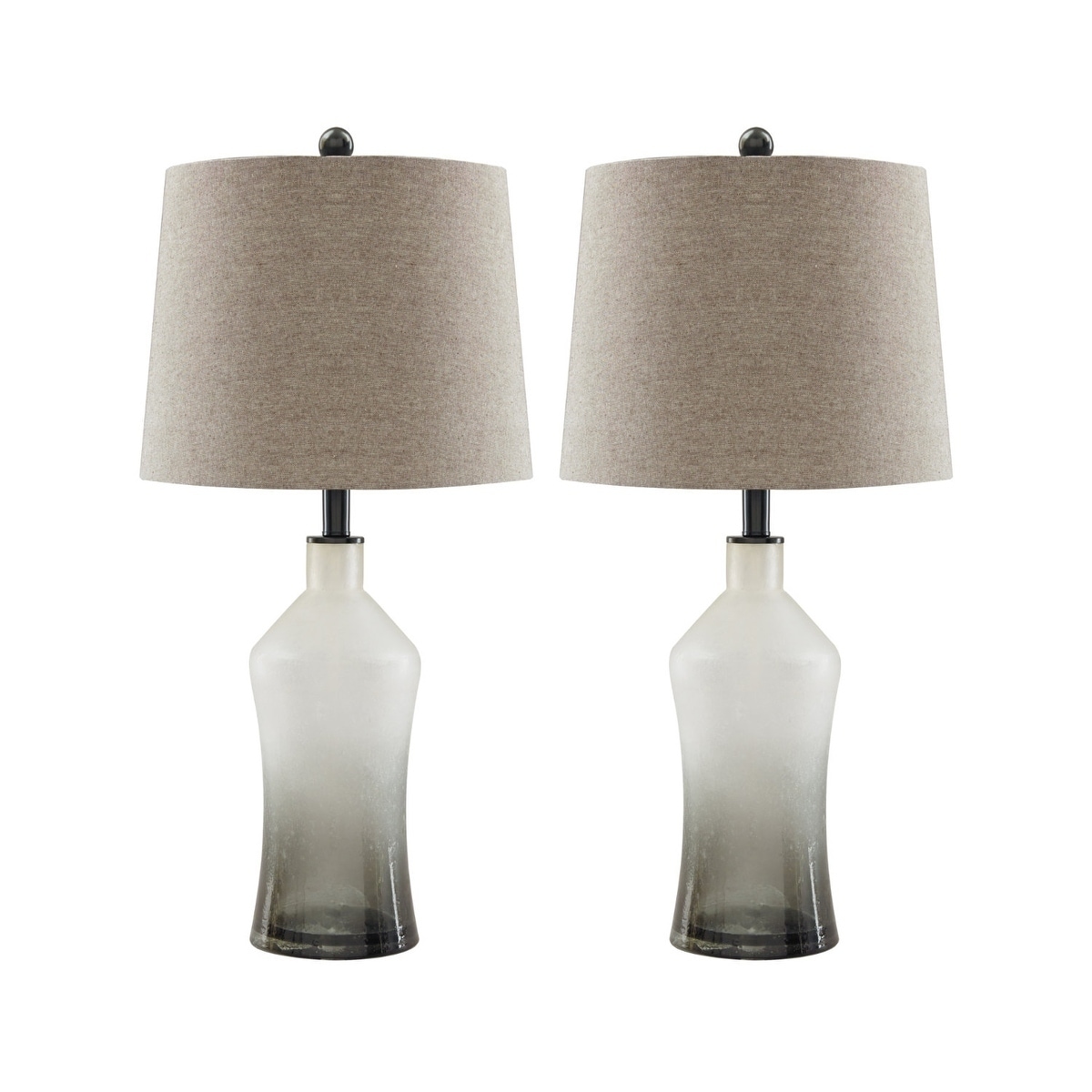 Shop Nollie Gray 26 Inch Table Lamps Set Of 2 Overstock 21011369