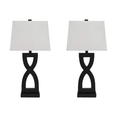Amasai Black 29 Inch Table Lamps Set of 2