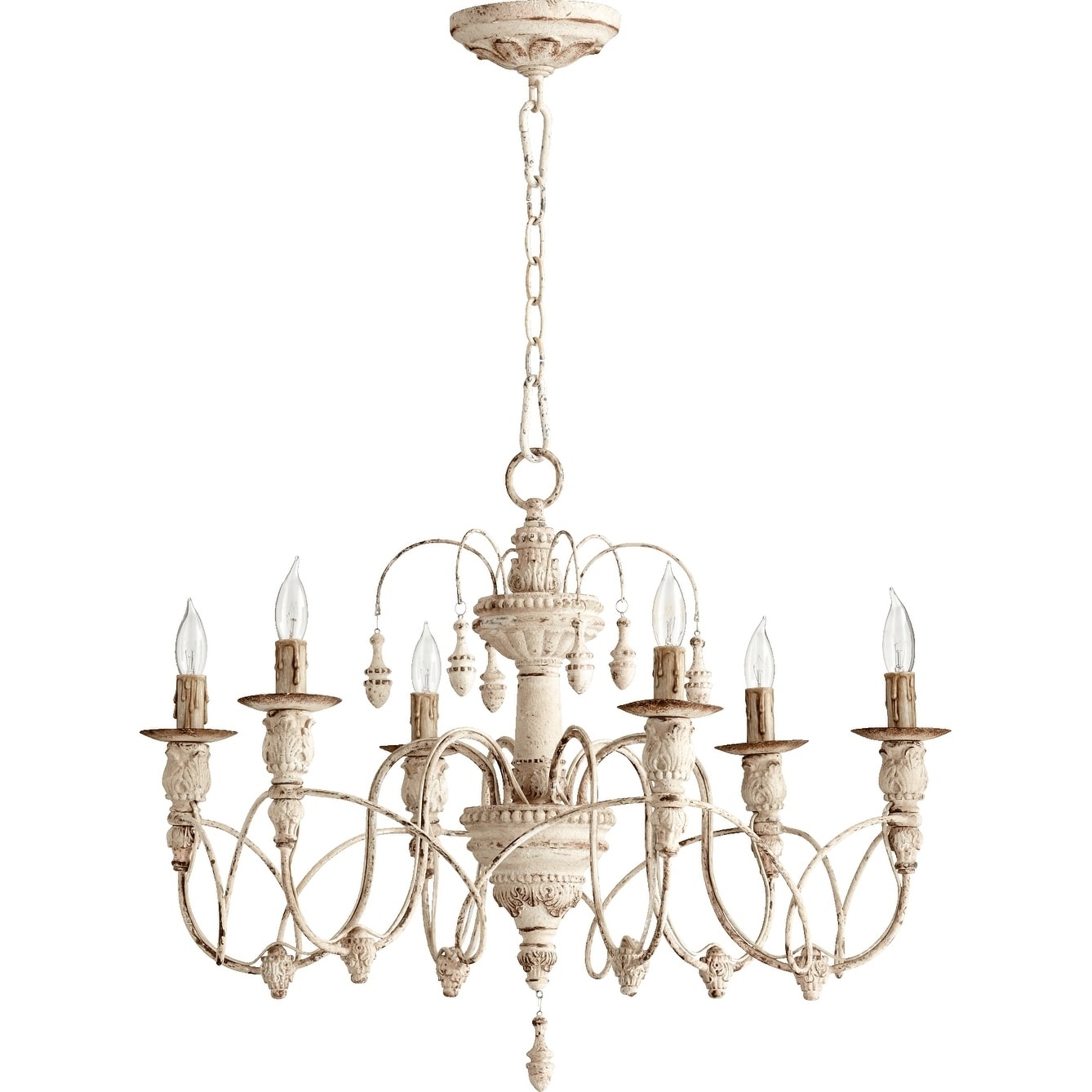 Salento Persian White 6-light Chandelier - Chandeliers For Bedrooms by Overstock.com