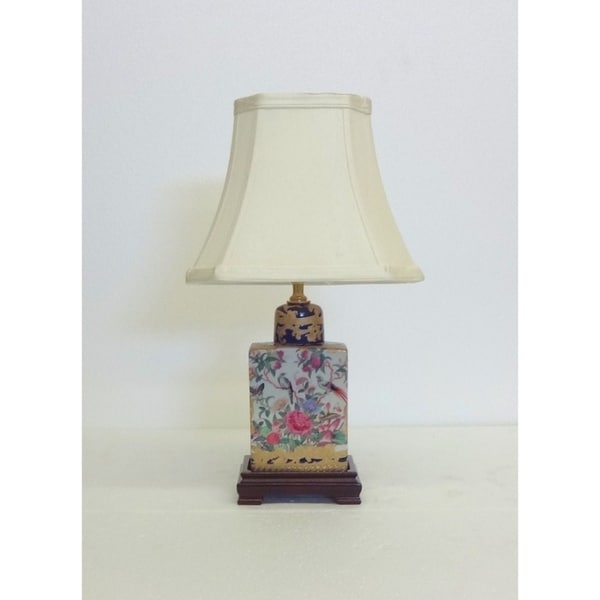 Royal Medallion Flask Porcelain Table Lamp