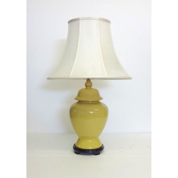 Yellow Le Temple Porcelain Jar Table Lamp Free Shipping Yellow Le Temple Porcelain Jar Table Lamp