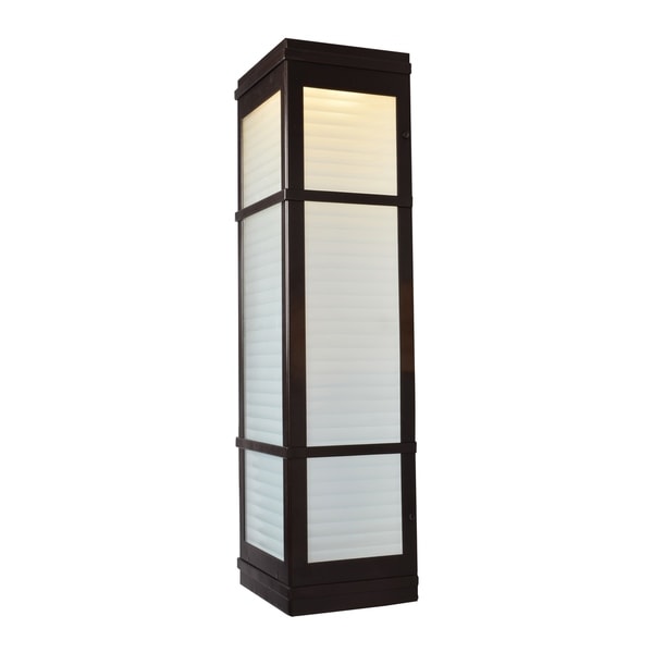 Shop Access Lighting Metropolis 1-light Bronze Large LED ... on Large Outdoor Wall Sconces id=27386