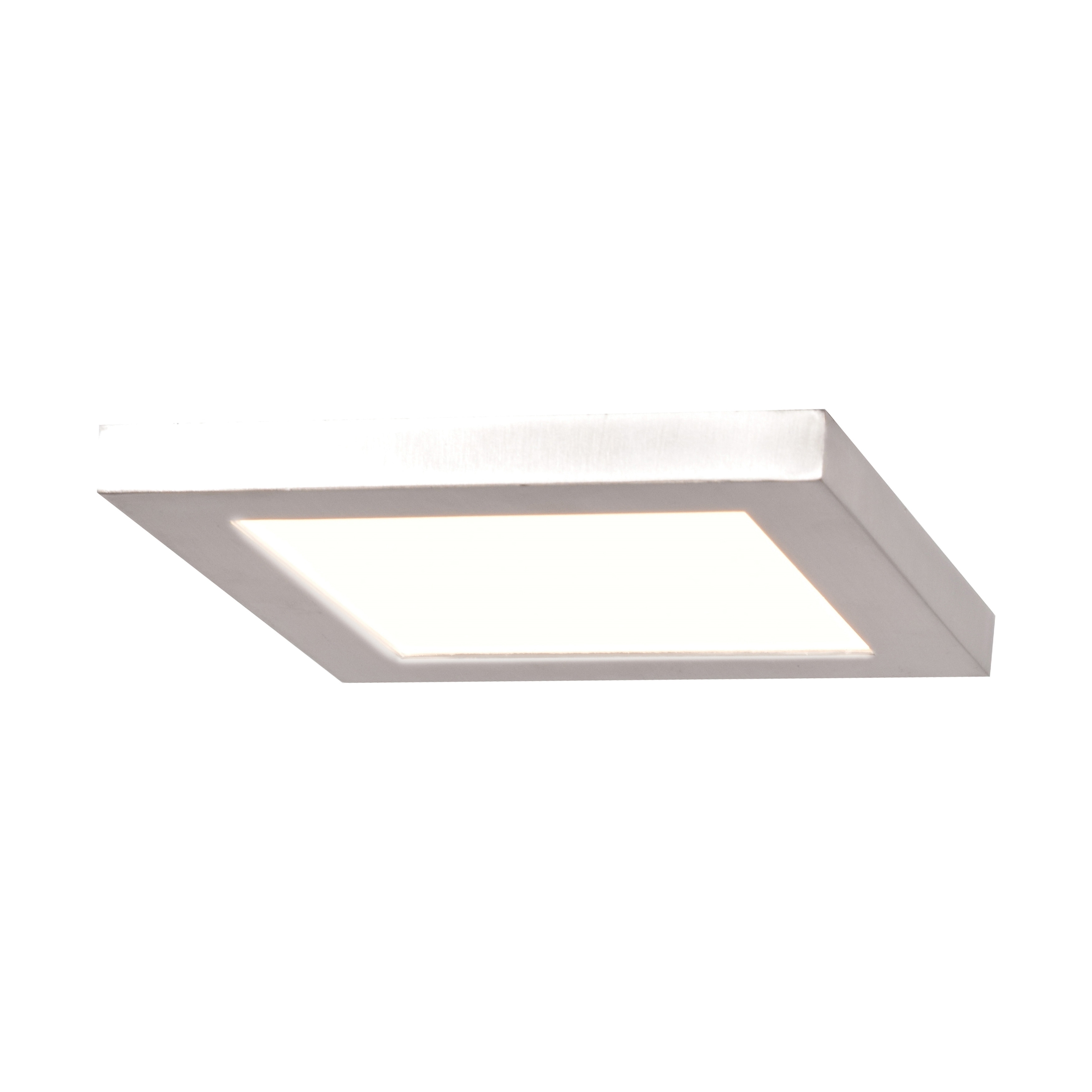 Access Lighting Boxer 1 Light White Small Square Led Flush Access Lighting Boxer 1 Light White