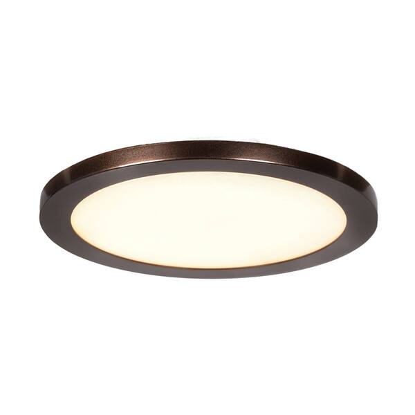 Access Lighting Disc 1 Light Bronze Medium Round Led Flush Light Bronze Medium Round Led Flush