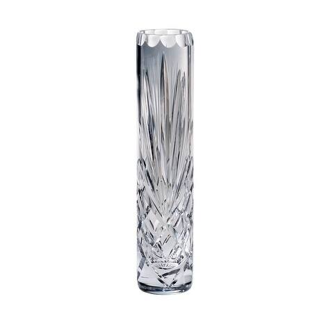 Majestic Gifts Hand Cut - Mouth Blown -Crystal Bud Vase - 8" Height - Made in Europe