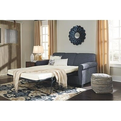 Signature Design By Ashley Cansler Contemporary Blue Denim Full Sofa Sleeper