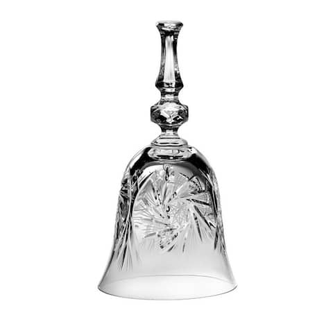 Majestic Gifts Hand Cut Crystal Bell- 6.25" Height- Made in Europe
