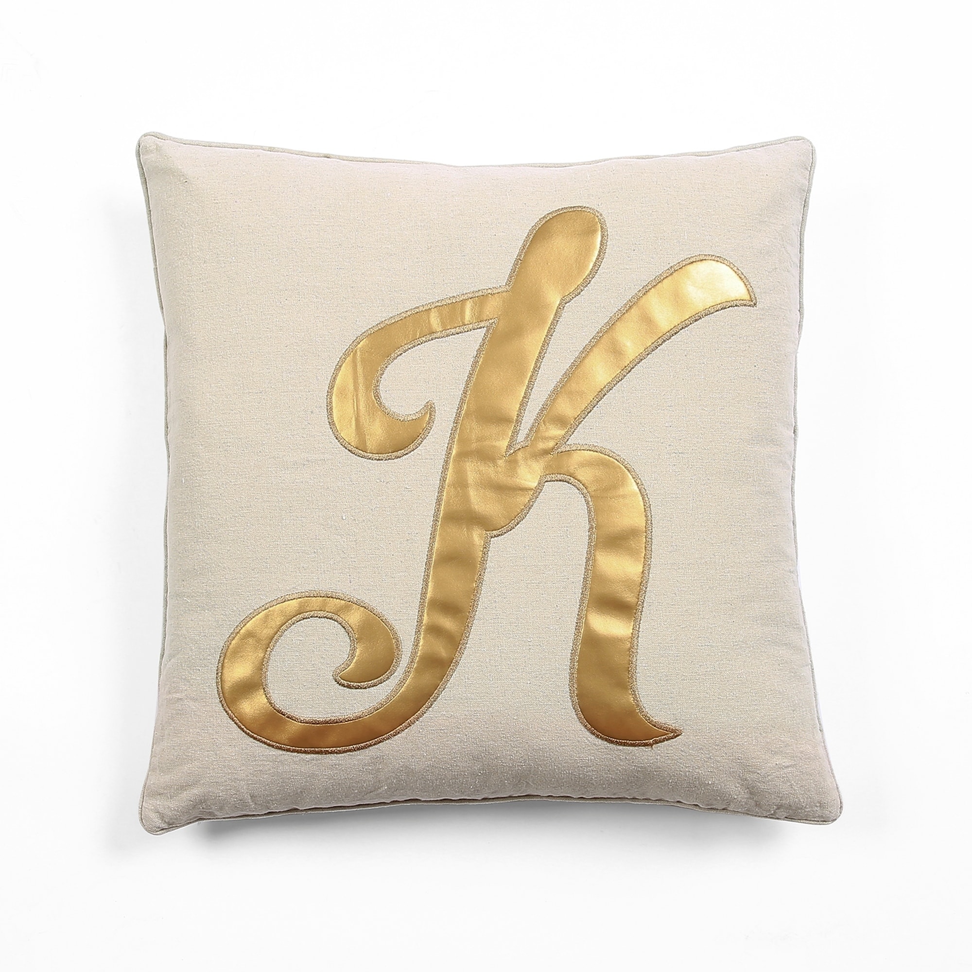 Shop Lush Decor Amanda Monogram Decorative Throw Pillow 20 X 20