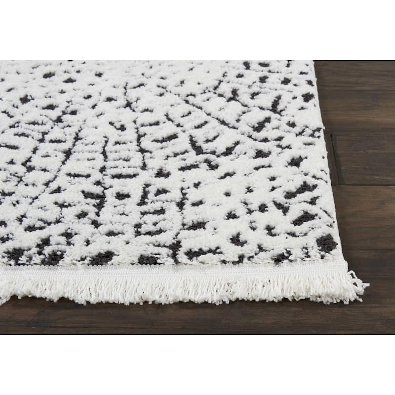 Nourison Kamala Moroccan Spiral Fringe Area Rug