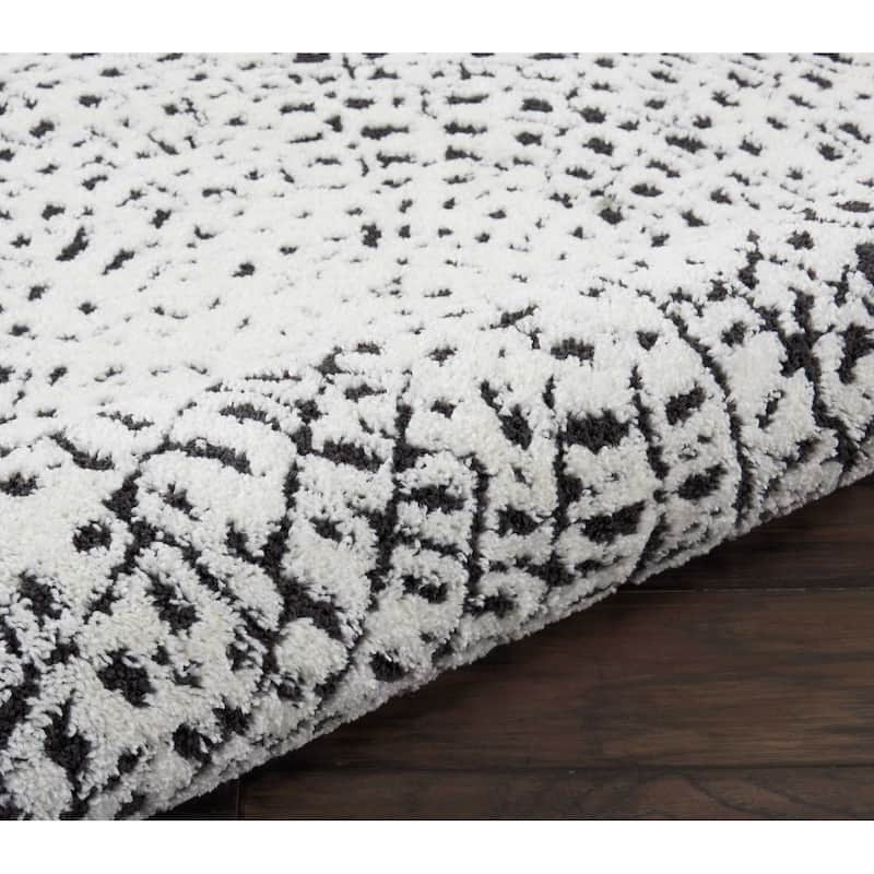 Nourison Kamala Moroccan Spiral Fringe Area Rug