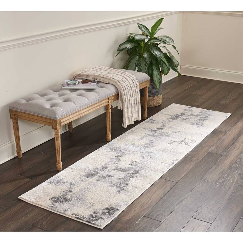 Heritage Abstract Modern Beige Grey Area Rug