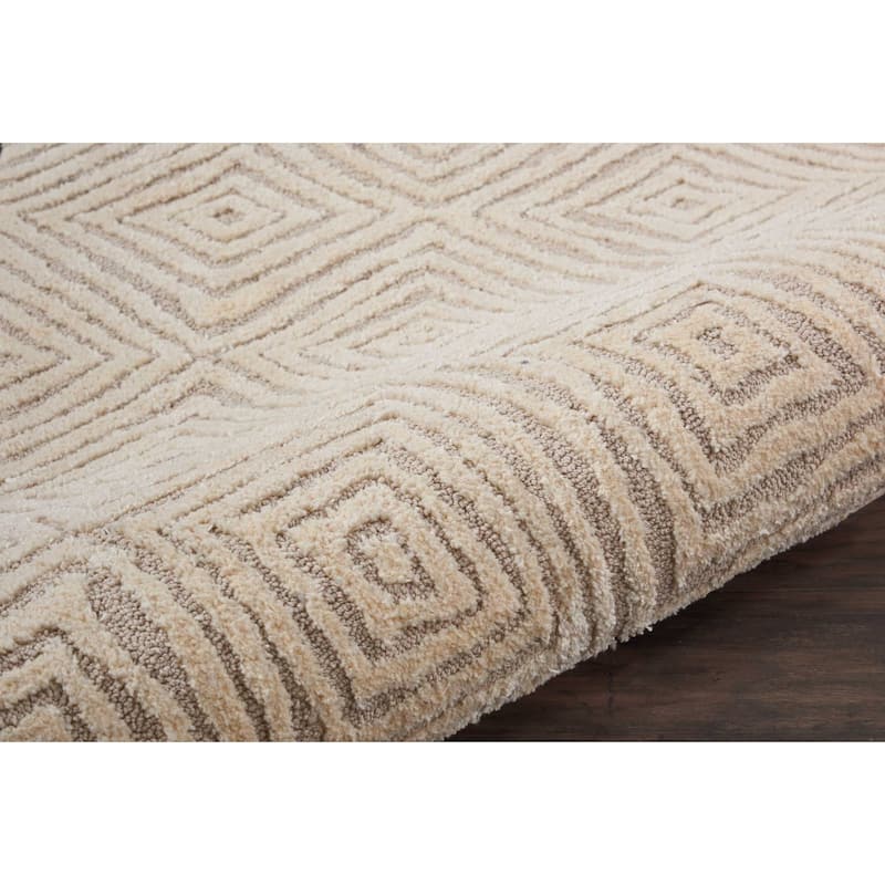 Nourison Modern Geometric Hand-tufted Area Rug