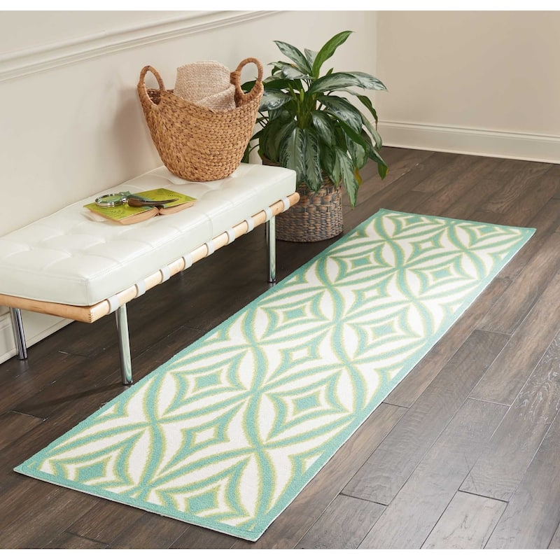 Waverly Sun N' Shade Geometric Indoor/Outdoor Area Rug