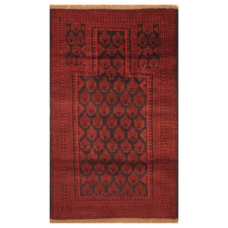 Handmade One-of-a-kind Balouchi Wool Rug (afghanistan) - 2'9 X 4'6 