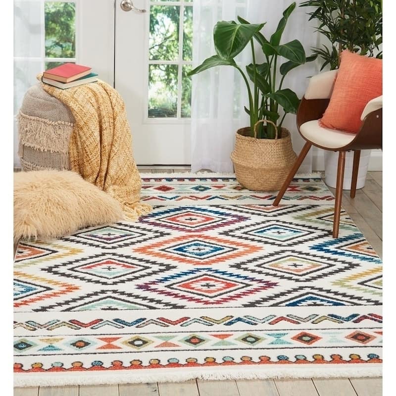 Nourison Tribal Decor Aztec Print Area Rug