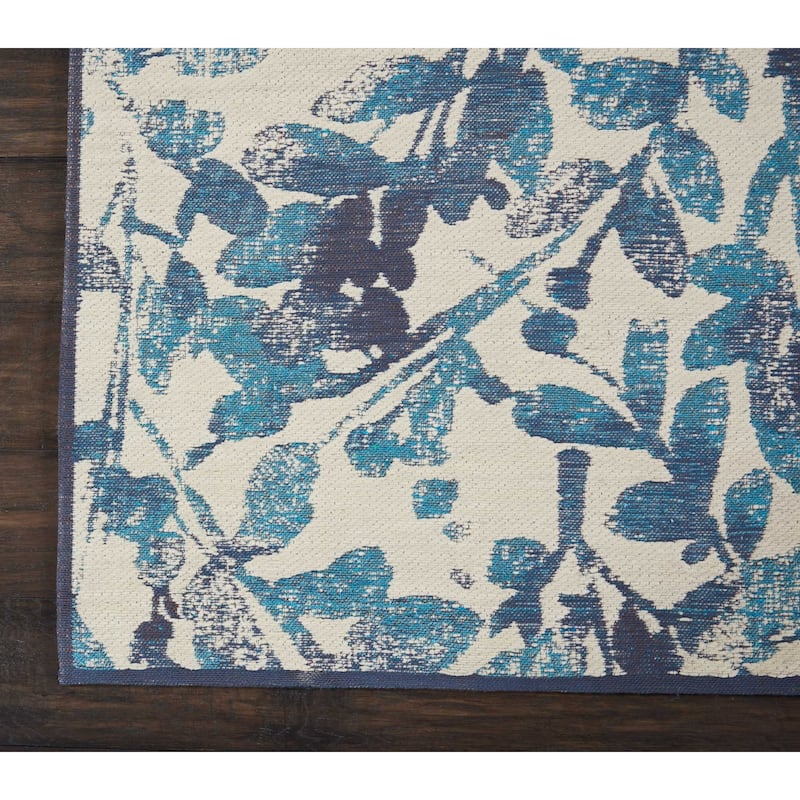 Waverly Vintage Distressed Floral Area Rug