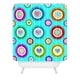 preview thumbnail 2 of 1, Lisa Argyropoulos Love Love Love Aquamint Shower Curtain