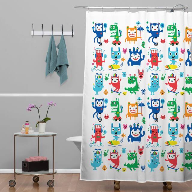 Andi Bird Monster Love Shower Curtain