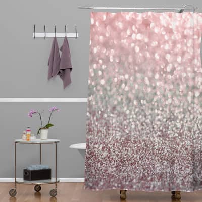 Lisa Argyropoulos Girly Pink Snowfall Shower Curtain - N/A